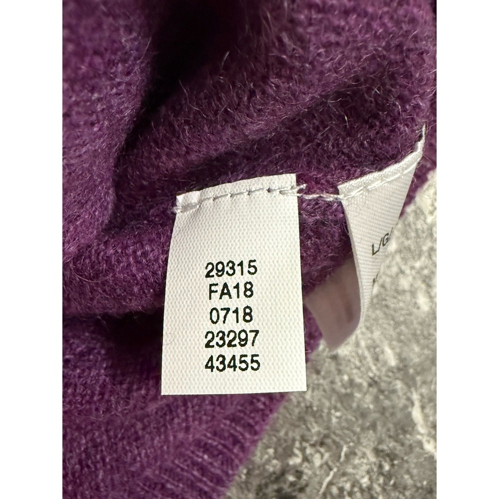 Club Room Luxury 100% Cashmere V-Neck Sweater Amethyst Purple Men's Size M NEW - Picture 9 of 9